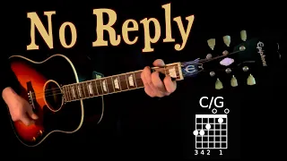 No Reply - Rhythm Guitar Cover - John's Part Isolated