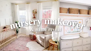 EXTREME NURSERY MAKEOVER 2021 + Name Reveal | Full DIY Transformation