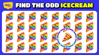Find the ODD One Out - Food Edition 🍰🍨 | Easy, Medium, Hard Level