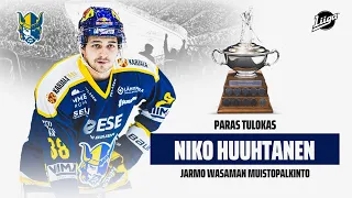 Liiga-kauden 2022-23 paras tulokas: Niko Huuhtanen