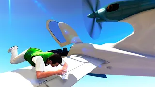 GTA 5 Epic Plane Crash | Ragdoll vol.18 (Euphoria physics)