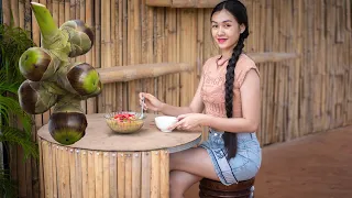 Palm fruit recipe in my village / palm kokor soup khmer / @fytarurallifecooking