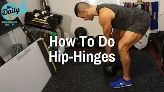 How To Do The Hip Hinge (Stiff-Legged Deadlift) for Hamstrings | BJ Gaddour