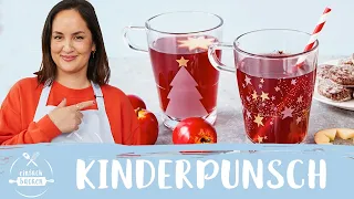 Schnelles KINDERPUNSCH-REZEPT zum Selbermachen 🎅🍎– ohne Alkohol! I Einfach Backen