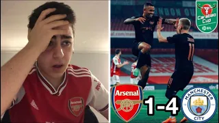 ARSENAL 1-4 MAN CITY CARABAO CUP QUARTER-FINAL LIVE REACTION & HIGHLIGHTS! - [ARSENAL FAN RANT]