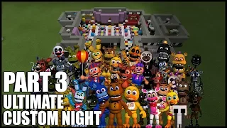 How To Build FNAF Ultimate Custom Night In Minecraft! (Part 3)