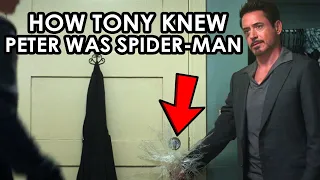 How Tony Stark Knew Peter Parker was Spiderman in Captain America Civil War | Avengers Endgame