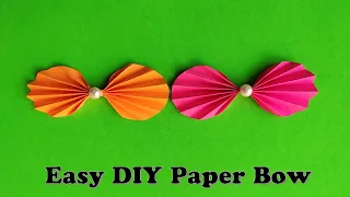 How to make a paper Bow Ribbon | Easy origami Bow Ribbons for beginners | #shorts |