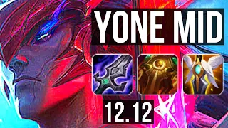 YONE vs CASSIOPEIA (MID) | Rank 4 Yone, 14/2/5, Legendary | NA Challenger | 12.12