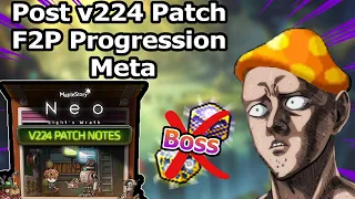 The v224 patch (almost) destroyed F2P progression | F2P Progression Meta Guide GMS Reg Server