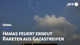 Israel abermals aus dem Gazastreifen mit Raketen beschossen | AFP