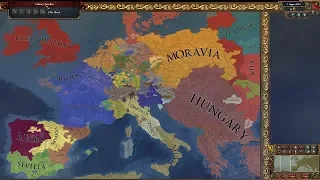 Europa Universalis 4 AI Timelapse - Voltaire's Nightmare Mod 1054-2018