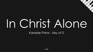 In Christ Alone | Piano Karaoke [Key of D]