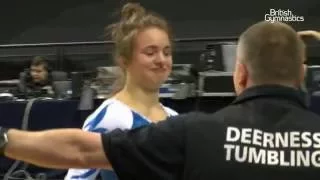 Rachel Davies GOLD Tumbling Senior Finals 2016