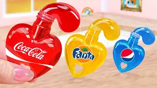 SWEET Honey Heart Jelly 🍯 Easy Miniature Fruits Jelly Making Tutorial 🍒 Min Cakes