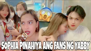 SOPHIA PINAHIYA ANG FANS 🥺😥😭😠 SABBY NAG TAMPO KAY SOPHIA YAJI NIYAKAP SI SABBY #yabby