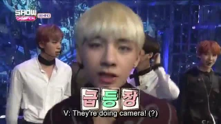 [ENG SUB] BTS- Showchampion backstage 161025