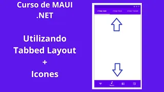 .Net Maui - Tabbed layout com icones na parte inferior - Bottom navigation