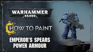 How to Paint: Emperor's Spears Power Armour