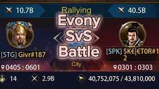 Evony: STG 187 Vs SPK 12 SvS Battle