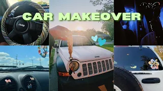 CLEAN AND DECORATE MY CAR WITH ME + car essentials ❥