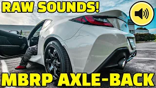 2023 SUBARU BRZ | MBRP Axle-Back Exhaust Raw Sounds | Multiple POV