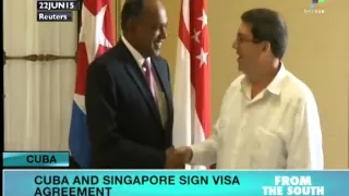 Cuba and Singapore Sign Visa Agreement