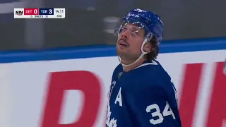 Auston Matthews 60th Goal Of The Year For Toronto Maple Leafs v Detroit Red Wings. Joe Bowen Call