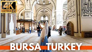BURSA TURKEY 4K WALKING TOUR | ULU CAMI,GRAND BAZAAR,KOZA HAN | SEPTEMBER 2023