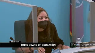 09/28/21 MNPS Board of Education