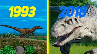 Эволюция серии игр Парк Юрского Периода (Jurassic World) 1993-2018