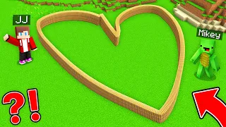 JJ and Mikey Found a NEW HEART DOOR in Minecraft Maizen!