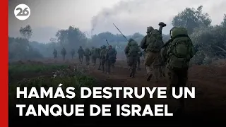 MEDIO ORIENTE | Hamás ataca y destruye un tanque de Israel en Gaza