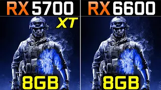 RX 5700 XT Vs. RX 6600 | 1080p and 1440p | New Games Benchmarks
