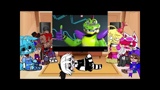 The toys react to every Security breach animatronic in a nutshell|￼link for vid in desc|gacha club||