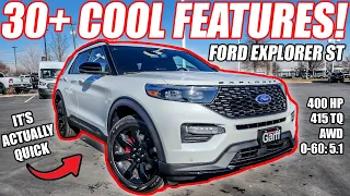 30+ COOL and INTERESTING FEATURES of the 2023 FORD EXPLORER ST! Exterior, Interior Walkaround & POV!