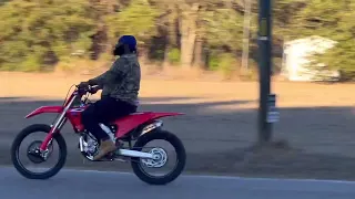 New 2023 CRF 450R playing around