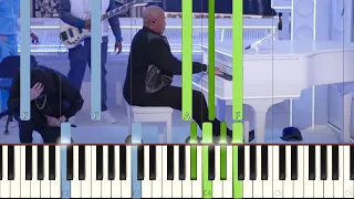 Dr. Dre Super Bowl Piano Solo before Still Dre (Piano Tutorial) [Synthesia]