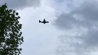 3 Lockheed C-130 Hercules flying by