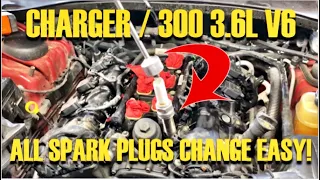 FIX ENGINE MISFIRE: REPLACE SPARK PLUGS & COILS ON DODGE CHARGER / CHRYSLER 300 3.6L V6 FAST & EASY