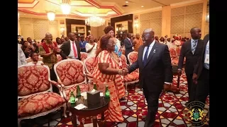 President Akufo-Addo meets Ghanaian community in Qatar