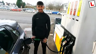 Learner Filling Up Fuel for the First Time *WITHOUT ANY HELP*