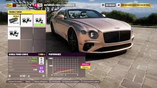 Customisation Bentley Continental GT Convertible Forza Horizon 5