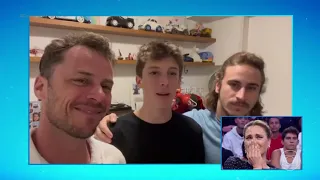 Marido e filhos se declaram para Carolina Dieckmann em vídeo | Domingão com Huck