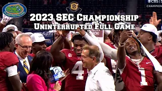 2023 SEC Championship: Alabama vs Georgia - Uninterrupted Full Game Playback