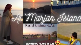 Al Marjan Island, Ras Al Khaima|Best free place to visit in UAE|Beautiful Sunset view🤩