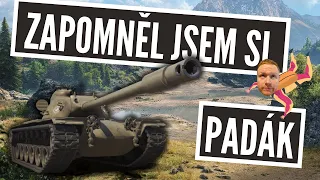 Zapomněl jsem si padák - T110E5 @ Horský průsmyk