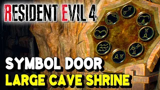 Resident Evil 4 Remake Large Cave Shrine SYMBOL PUZZLE Solution (Chapter 4)