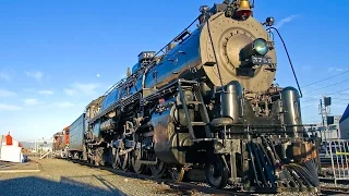 [HD] Santa Fe 3751 Cab Tour - HUGE STEAM LOCOMOTIVE: Fullerton Railroad Days 2017