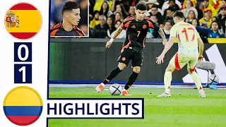 🔴🟡Spain vs Colombia (0-1) HIGHLIGHTS: Luis Diaz Humiliating Assist & Munoz GOAL!